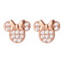 PEERS HARDY Boucles d'oreilles Minnie Mouse Disney en or rose avec laçage - Pendants officiels
