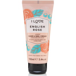 I Love Signature Collection Crème Mains et Ongles Hydratante Parfum Rose Anglaise 100 ml