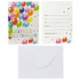 Party Time Lot de 6 Invitations d'Anniversaire avec Enveloppes