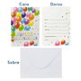 Party Time Lot de 6 Invitations d'Anniversaire avec Enveloppes