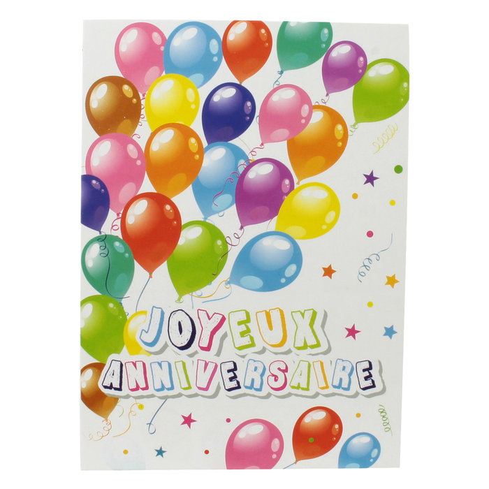 Party Time Lot de 6 Invitations d'Anniversaire avec Enveloppes