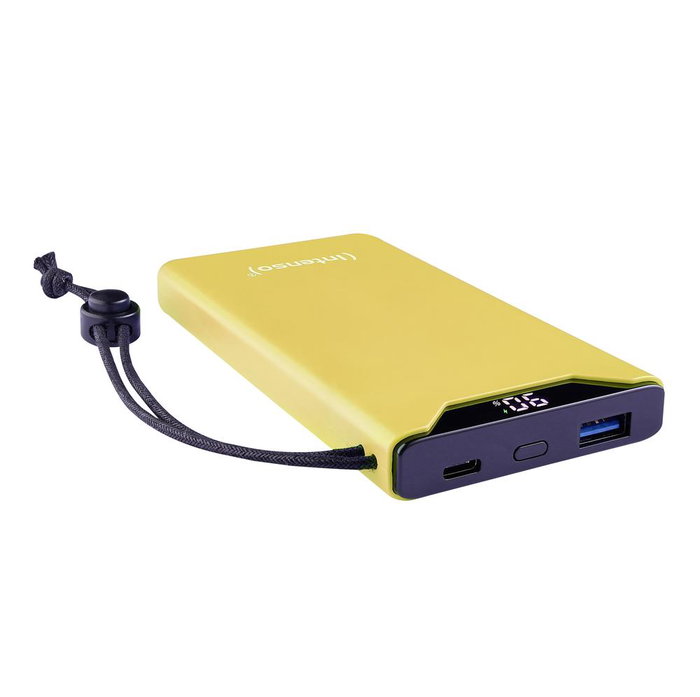 Intenso F10000 Powerbank 10000 mAh Amarillo USB-A USB-C Charge Rapide PD QC 3.0