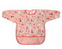 KioKids Babero bavette imperméable avec manches longues et bavette, couleur rose, pour bébé à partir de 4 mois, Vuelta al cole