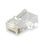 Equip 121144 Kit de 100 Connecteurs RJ45 Cat6 Transparent Plastique