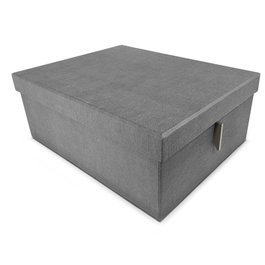 HERRAJES ALK Boîte d'organisation textile Anthracite 360 x 470 x H180 mm