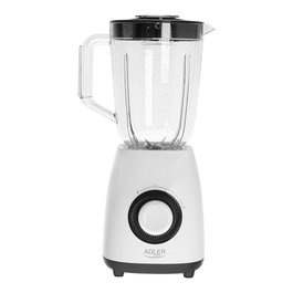 Adler AD 4085 Blender 1000 W 1,5 L Plastique Sans BPA Couvercle avec Verre Doseur 64 ml Lame Inox 4 Lames 2 Vitesses Pulse Protection Surchauffe