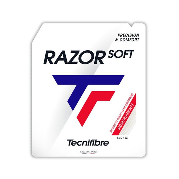 Cordes de raquettes Tecnifibre Razor Soft Blanc Cordes de raquettes Tecnifibre Razor Soft Blanc