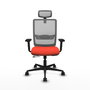 Piqueras Y Crespo Haches Chaise de Bureau Sincro/Traslack Orange et Gris
