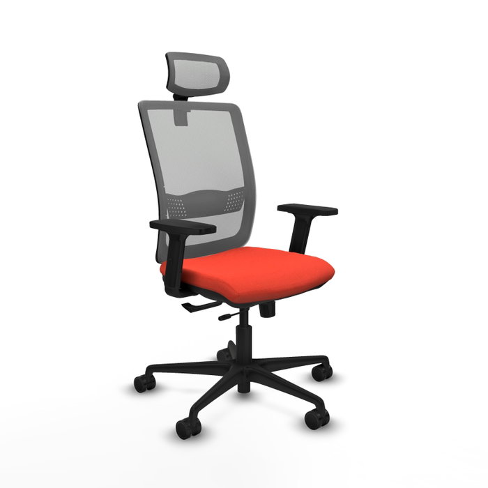 Piqueras Y Crespo Haches Chaise de Bureau Sincro/Traslack Orange et Gris Piqueras Y Crespo Haches Chaise de Bureau Sincro/Traslack Orange et Gris