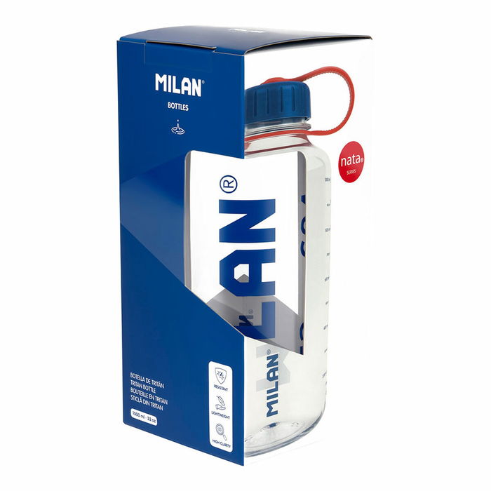 Bouteille d'eau Milan 1 L Transparent Plastique Bouteille d'eau Milan 1 L Transparent Plastique