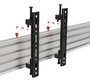 B-Tech Bras de montage universel System X - Interface VESA 200, jusqu'à 47", 70 kg, pour installations multi-écrans, noir