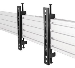 B-Tech Bras de montage universel System X - Interface VESA 200, jusqu'à 47", 70 kg, pour installations multi-écrans, noir