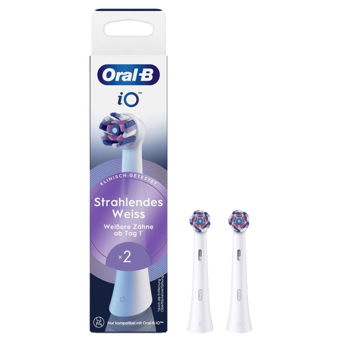 Oral-B Têtes de rechange iO Radiant White, lot de 2