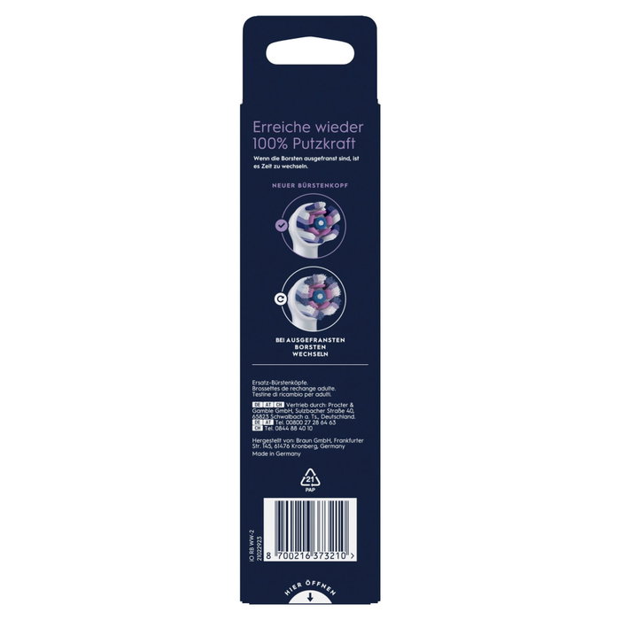 Oral-B Têtes de rechange iO Radiant White, lot de 2