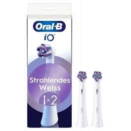 Oral-B Tête de Brosse à Dents Sonique iO Radiant White / 8700216373210, Lot Double de 2, Blanc