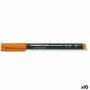 Marqueur permanent Staedtler 318-4 Orange 0,6 mm 10 Pièces (10 Unités)