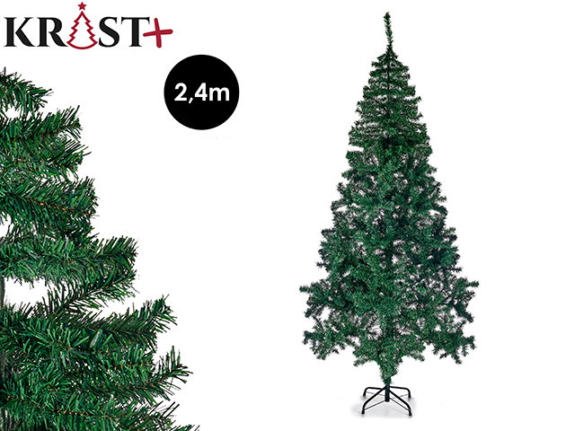Krist+ Arbre de Noël Vert Foncé 240 cm avec Pied Krist+ Arbre de Noël Vert Foncé 240 cm avec Pied