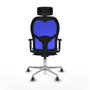 Piqueras y Crespo Chaise de Bureau Jorquera 1D086G2 Bleu clair