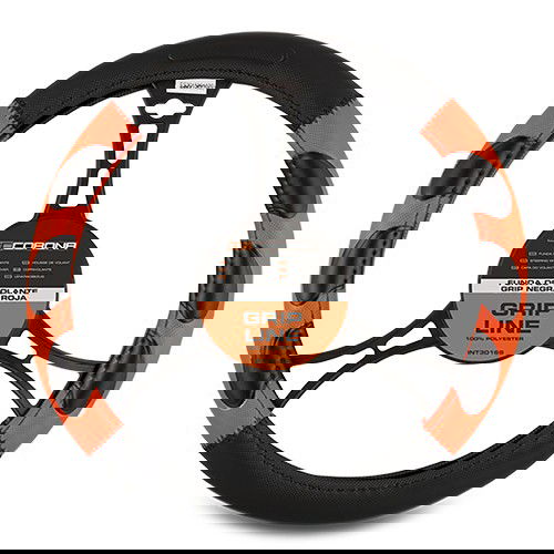 Abc Housse De Volant Grip Noir-Rouge Cs 6 INT30169 Universelle 100% Polyester