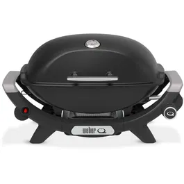 Weber Q2100N - Barbecue à gaz 1 brûleur, 2.94 kW, cuve et couvercle en fonte émaillée, grille en fonte émaillée, allumage piézoélectronique, noir