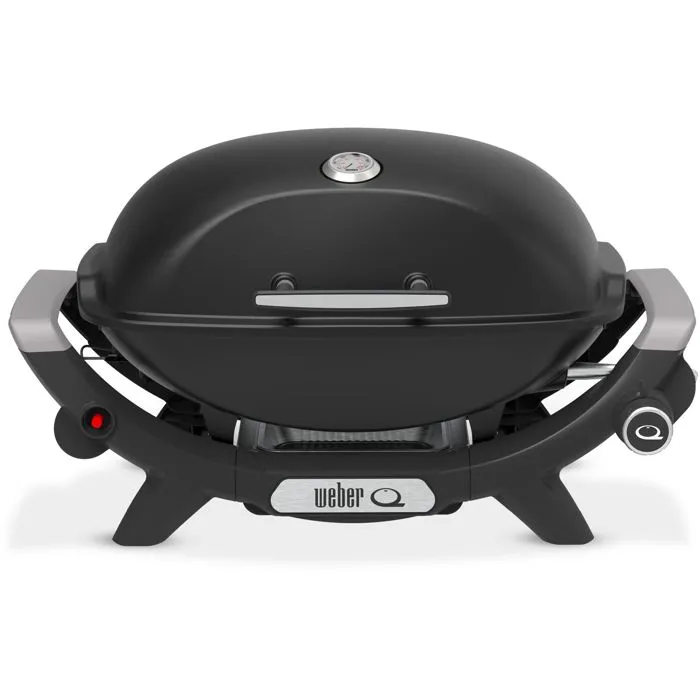 Weber Q2100N - Barbecue à gaz 1 brûleur, 2.94 kW, cuve et couvercle en fonte émaillée, grille en fonte émaillée, allumage piézoélectronique, noir Weber Q2100N - Barbecue à gaz 1 brûleur, 2.94 kW, cuve et couvercle en fonte émaillée, grille en fonte émaillée, allumage piézoélectronique, noir