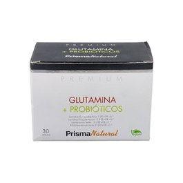 Prisma Natural Glutamine + Probiotiques 30 Sticks Complément Alimentaire