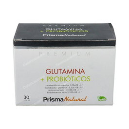 Prisma Natural Glutamine + Probiotiques 30 Sticks Complément Alimentaire
