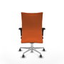 Piqueras Y Crespo Chaise de direction Albacete Orange avec mécanisme Sincro et base aluminium