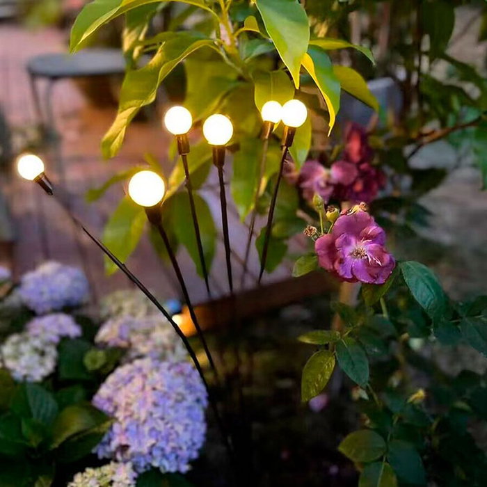 Lumineo Estaca solaire à lumière fixe, 6 LED, 70cm Lumineo Estaca solaire à lumière fixe, 6 LED, 70cm