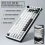 The G-Lab Clavier Mécanique Gamer KEYZ Elite 300 WG TKL AZERTY RGB Blanc - Triple Mode 2.4 GHz/Bluetooth/Filaire - PBT Double Injection - Hot Swappable