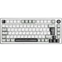 The G-Lab Clavier Mécanique Gamer KEYZ Elite 300 WG TKL AZERTY RGB Blanc - Triple Mode 2.4 GHz/Bluetooth/Filaire - PBT Double Injection - Hot Swappable