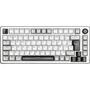 The G-Lab Clavier Mécanique Gamer KEYZ Elite 300 WG TKL AZERTY RGB Blanc - Triple Mode 2.4 GHz/Bluetooth/Filaire - PBT Double Injection - Hot Swappable