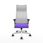 Piqueras y Crespo Chaise de Bureau Albacete Lila et Blanc