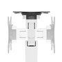 Neomounts DS70 - Bras support de bureau à mouvement complet pour écrans 17" à 35" (9 kg max) - Réglage hauteur, inclinaison, rotation - Compatible VESA 75x75/100x100 - Blanc