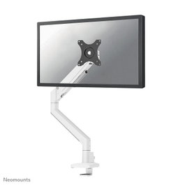 Neomounts DS70 - Bras support de bureau à mouvement complet pour écrans 17" à 35" (9 kg max) - Réglage hauteur, inclinaison, rotation - Compatible VESA 75x75/100x100 - Blanc
