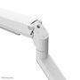 Neomounts DS70 - Bras support de bureau à mouvement complet pour écrans 17" à 35" (9 kg max) - Réglage hauteur, inclinaison, rotation - Compatible VESA 75x75/100x100 - Blanc