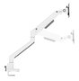 Neomounts DS70 - Bras support de bureau à mouvement complet pour écrans 17" à 35" (9 kg max) - Réglage hauteur, inclinaison, rotation - Compatible VESA 75x75/100x100 - Blanc