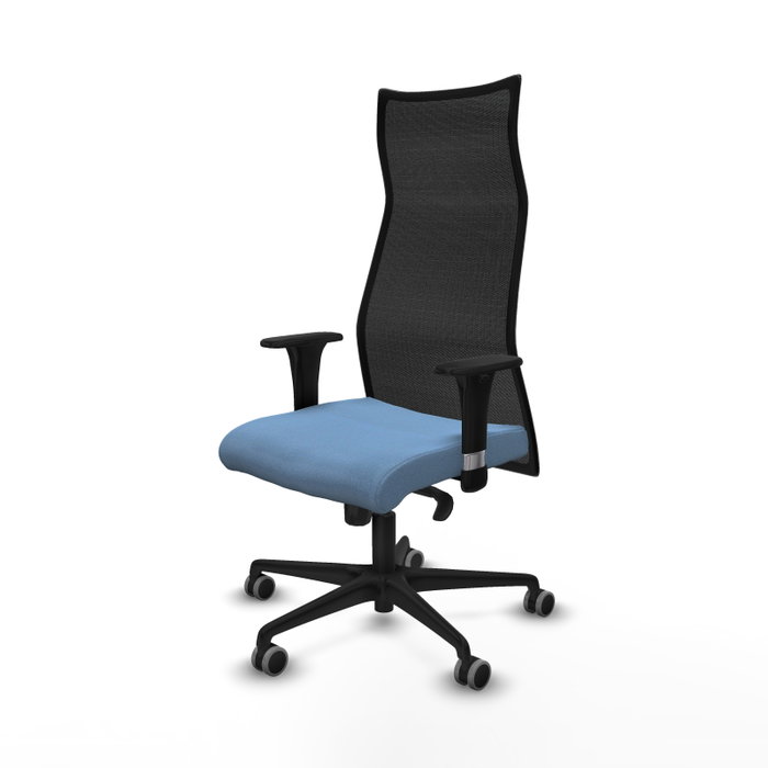 Piqueras y Crespo Chaise de Bureau Albacete Bleu ciel et Noir Piqueras y Crespo Chaise de Bureau Albacete Bleu ciel et Noir