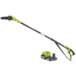 Ryobi Élagueur sur Perche 18V sans Fil RPP182020 avec Guide de 20 cm, Vitesse de 5.5 m/s, Tube d'Extension 95 cm, Batterie Lithium+ 2.0 Ah et Chargeur