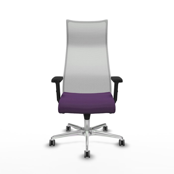 Piqueras y Crespo Chaise de Bureau Albacete Violet et Blanc