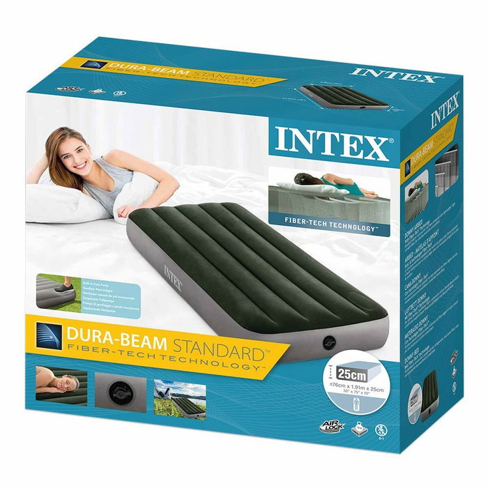 Intex Matelas gonflable Downy 2 places Vert foncé