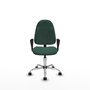 PIQUERAS Y CRESPO Chaise de bureau Algarra, Vert bouteille, Tissu et Chrome