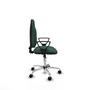 PIQUERAS Y CRESPO Chaise de bureau Algarra, Vert bouteille, Tissu et Chrome