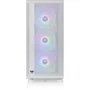 Thermaltake S200 TG ARGB - Boîtier PC Moyen Tour Blanc, ATX/Micro-ATX, 3 Ventilateurs 120mm ARGB, USB 3.0/2.0, Panneau en Verre Trempé, Éclairage RGB Compatible
