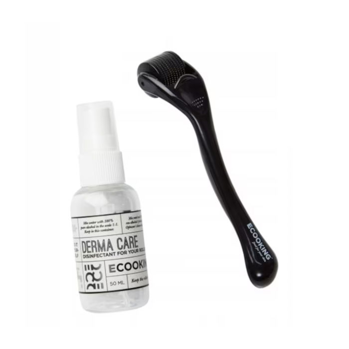 Ecooking Derma Roller - Rouleau de massage facial noir pour raffermir et améliorer l'élasticité de la peau - Soin visage femme Ecooking Derma Roller - Rouleau de massage facial noir pour raffermir et améliorer l'élasticité de la peau - Soin visage femme