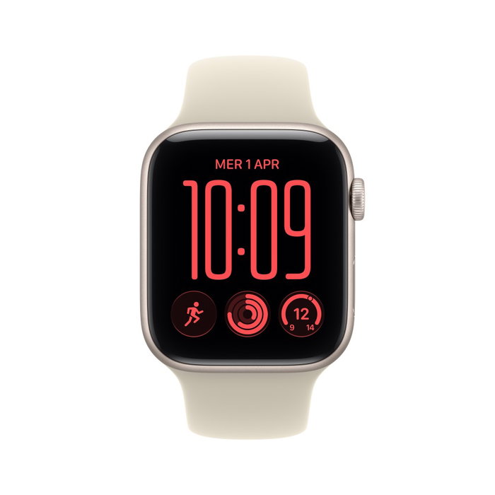 Apple Watch SE 3 GPS + Cellular 44mm Starlight Aluminium, Sand Sport Band M/L