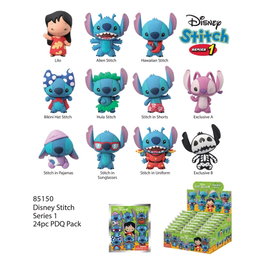 Lilo et Stitch 3D présentoir porte-clés 3D en PVC série 1 (24)