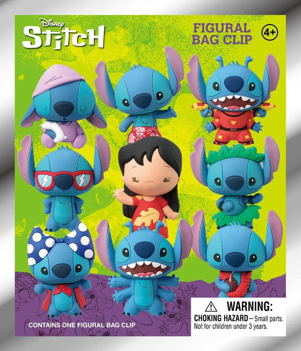 Lilo et Stitch 3D présentoir porte-clés 3D en PVC série 1 (24)