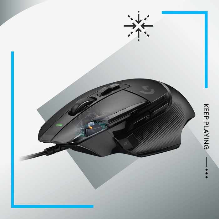 Logitech G G502 X Souris Gamer Filaire USB Optique 25600 DPI Noir Logitech G G502 X Souris Gamer Filaire USB Optique 25600 DPI Noir