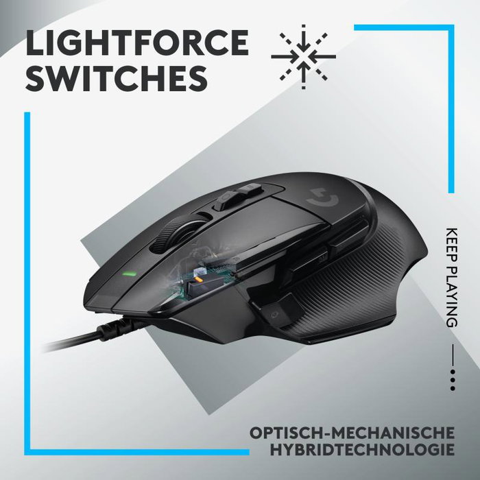 Logitech G502 X Souris Gamer Optique USB / Bluetooth, Noir, 25600 DPI, Ref. 910-006138
